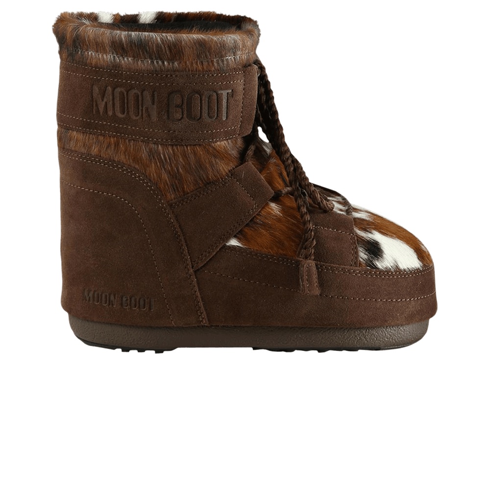 Moon Boot Wmns Icon Cow Boot Low 'White Cocoa'