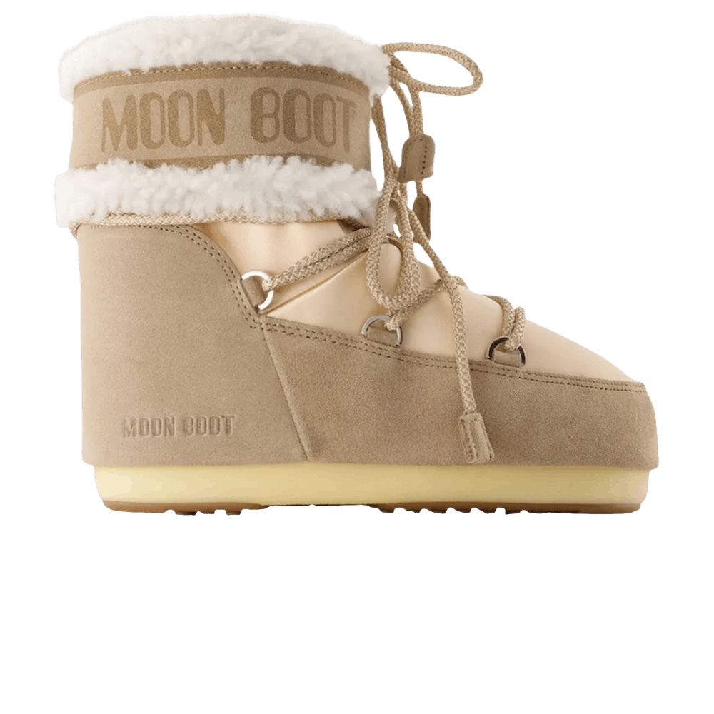Moon Boot Wmns Icon Pearly Plus Boot Low 'Pale Peach Sand'