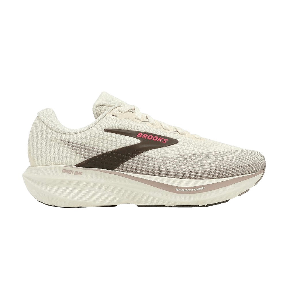 Brooks Wmns Ghost AMP D Wide 'Arctic Wolf Dove Pink'