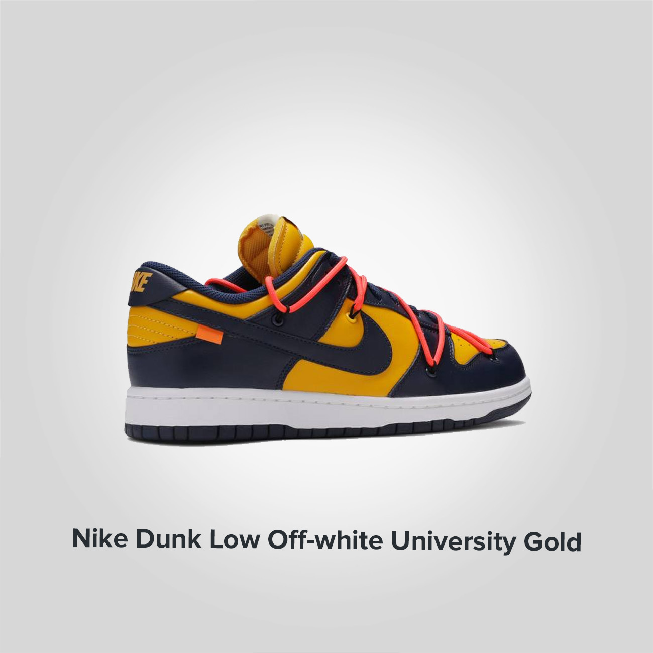Nike Dunk Low Off White University Gold
