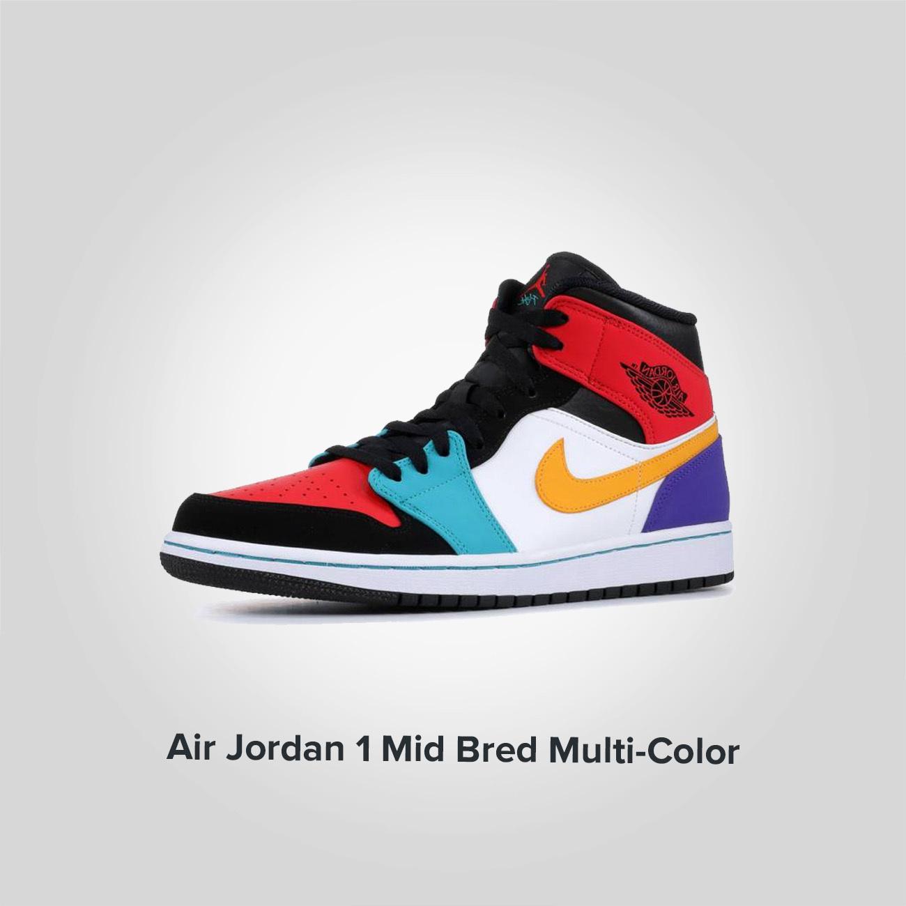 Jordan 1 Mid Bred Multi-Color