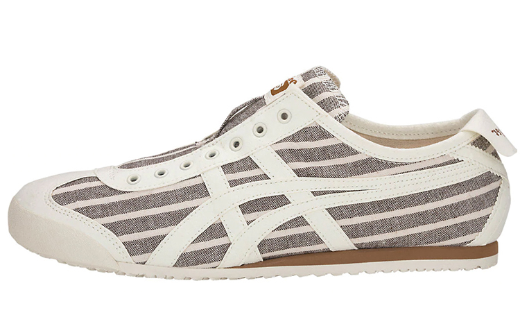 Onitsuka Tiger Mexico 66 Slip-On 'Cream Brown Pinstripes'