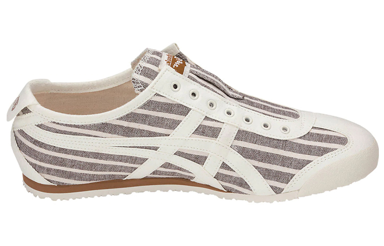 Onitsuka Tiger Mexico 66 Slip-On 'Cream Brown Pinstripes'
