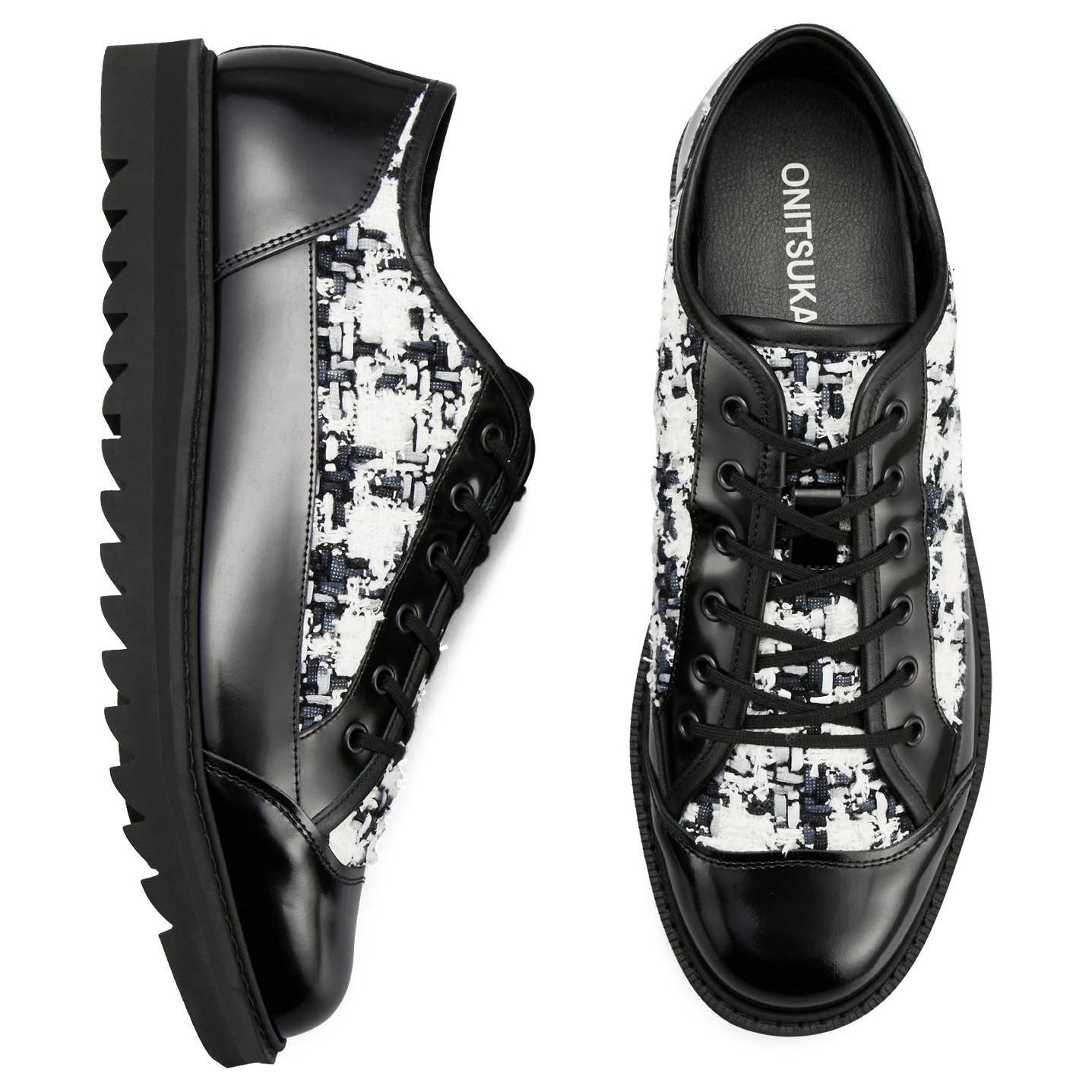 Onitsuka Tiger Blucher Lo 'Black White Tweed'