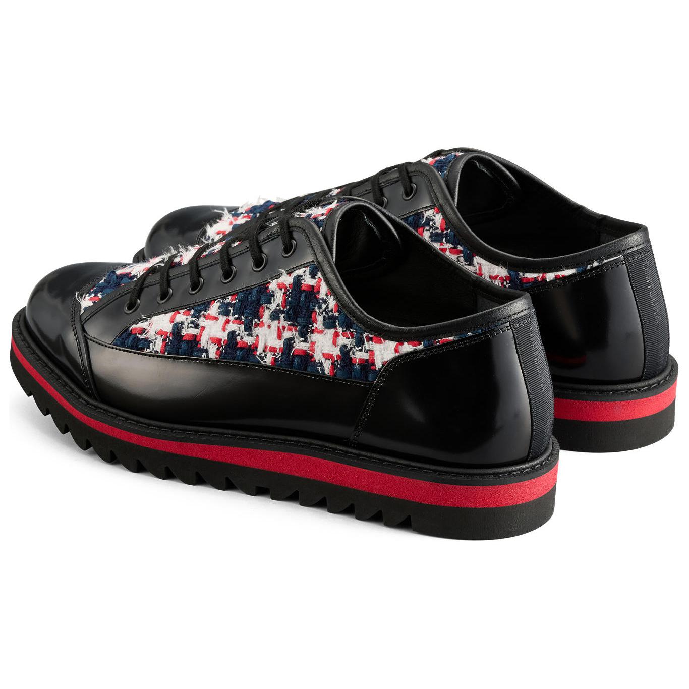 Onitsuka Tiger Blucher Lo 'Black Classic Red Tweed'