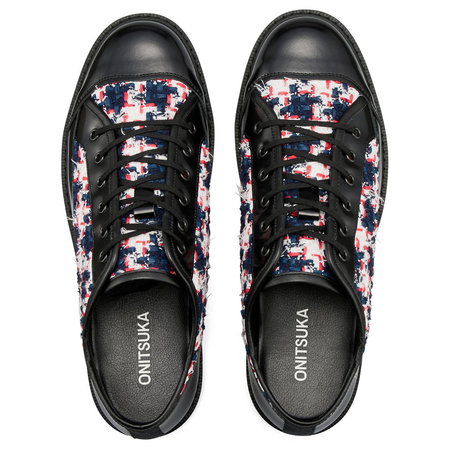 Onitsuka Tiger Blucher Lo 'Black Classic Red Tweed'
