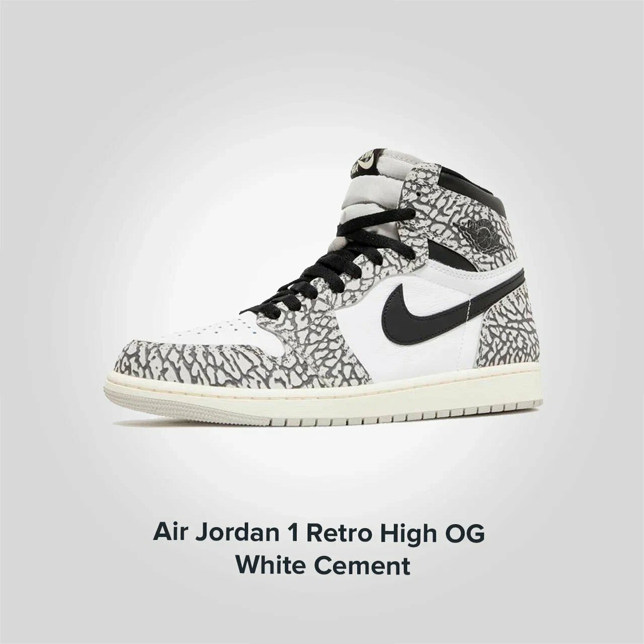 Jordan 1 Retro High OG White Cement