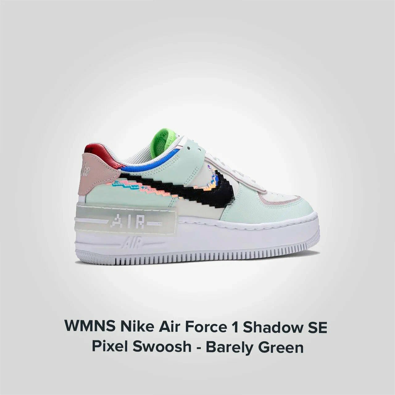 Nike Air Force 1 Shadow SE Pixel Swoosh Barely Green