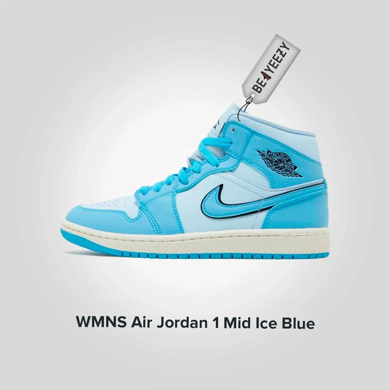 Wmns Air Jordan 1 Mid Ice Blue