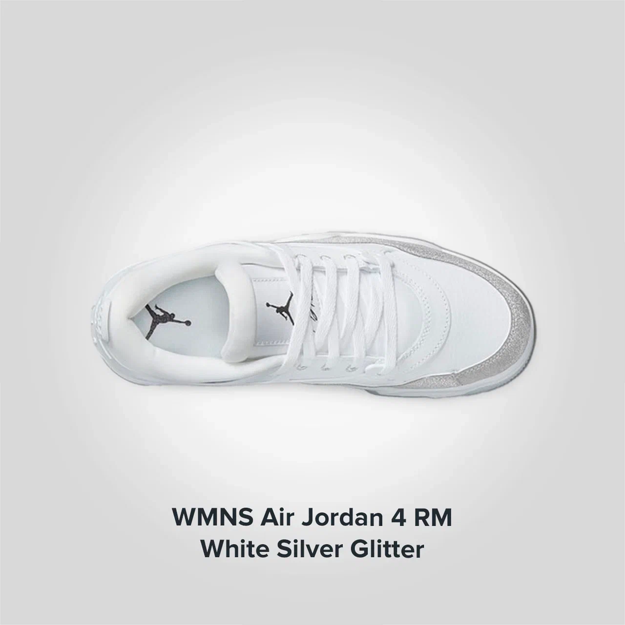 Nike Jordan 4 RM White Silver Glitter Nike Jordan 4 100