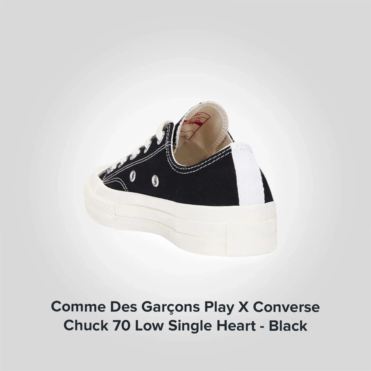 Chuck 70 Low Single Heart Black