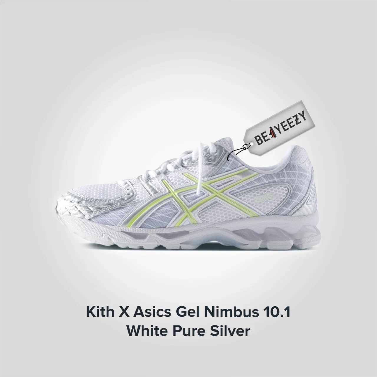 Kith X Gel Nimbus 10 1 White Pure Silver
