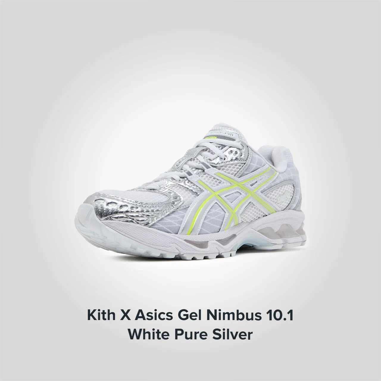 Kith X Gel Nimbus 10 1 White Pure Silver