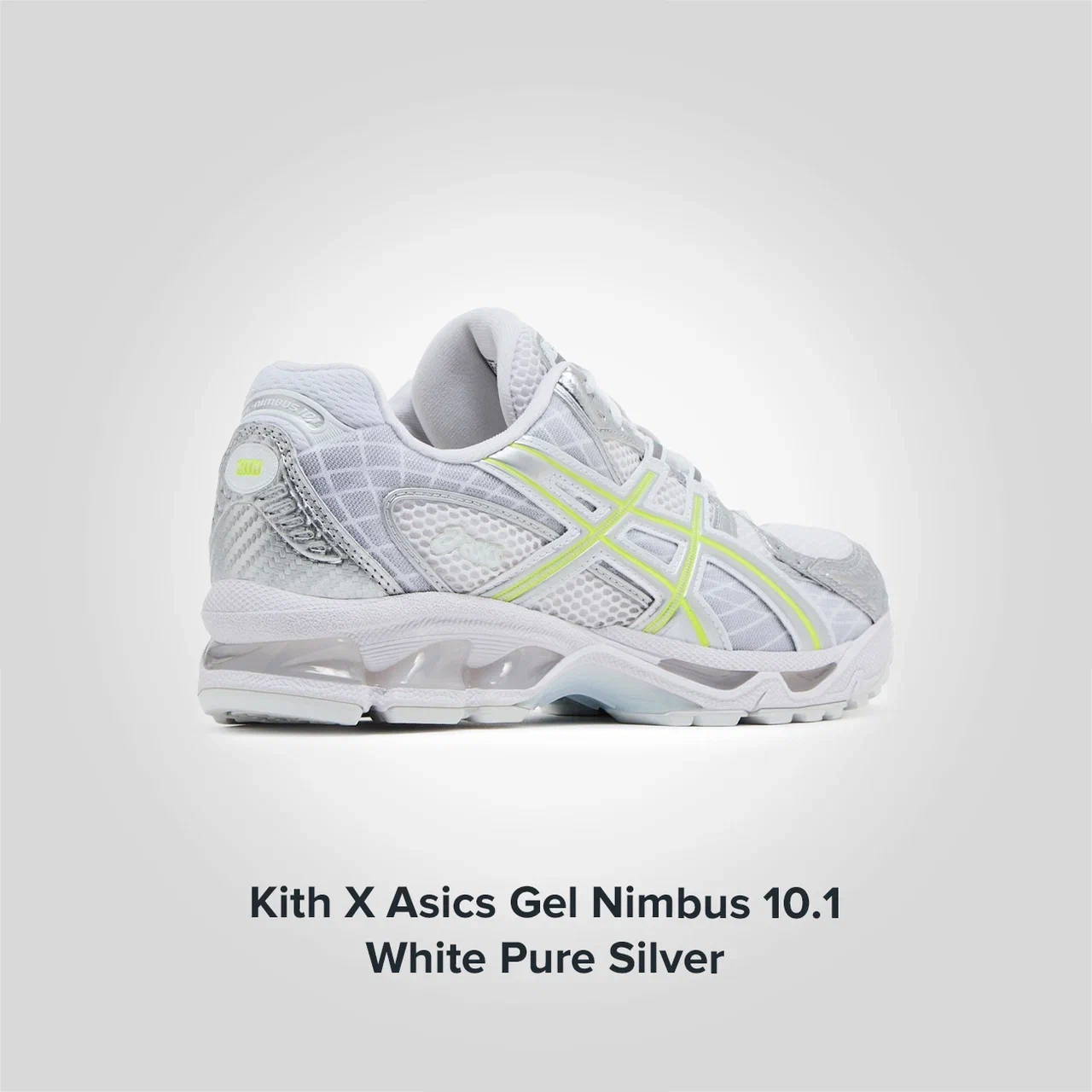 Kith X Gel Nimbus 10 1 White Pure Silver