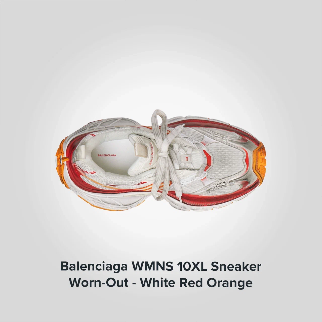 Balenciaga Wmns 10XL Sneaker 'Worn-Out - White Red Orange'