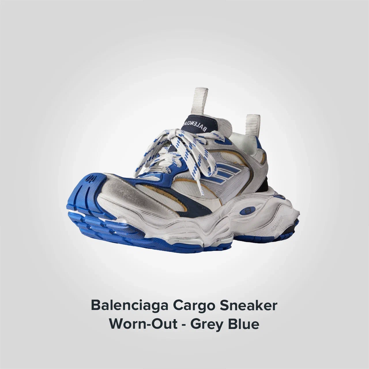 Balenciaga Cargo Sneaker 'Worn-Out - Grey Blue'