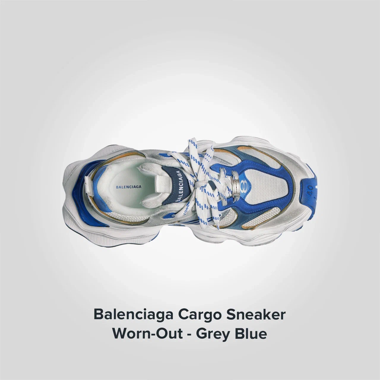 Balenciaga Cargo Sneaker 'Worn-Out - Grey Blue'