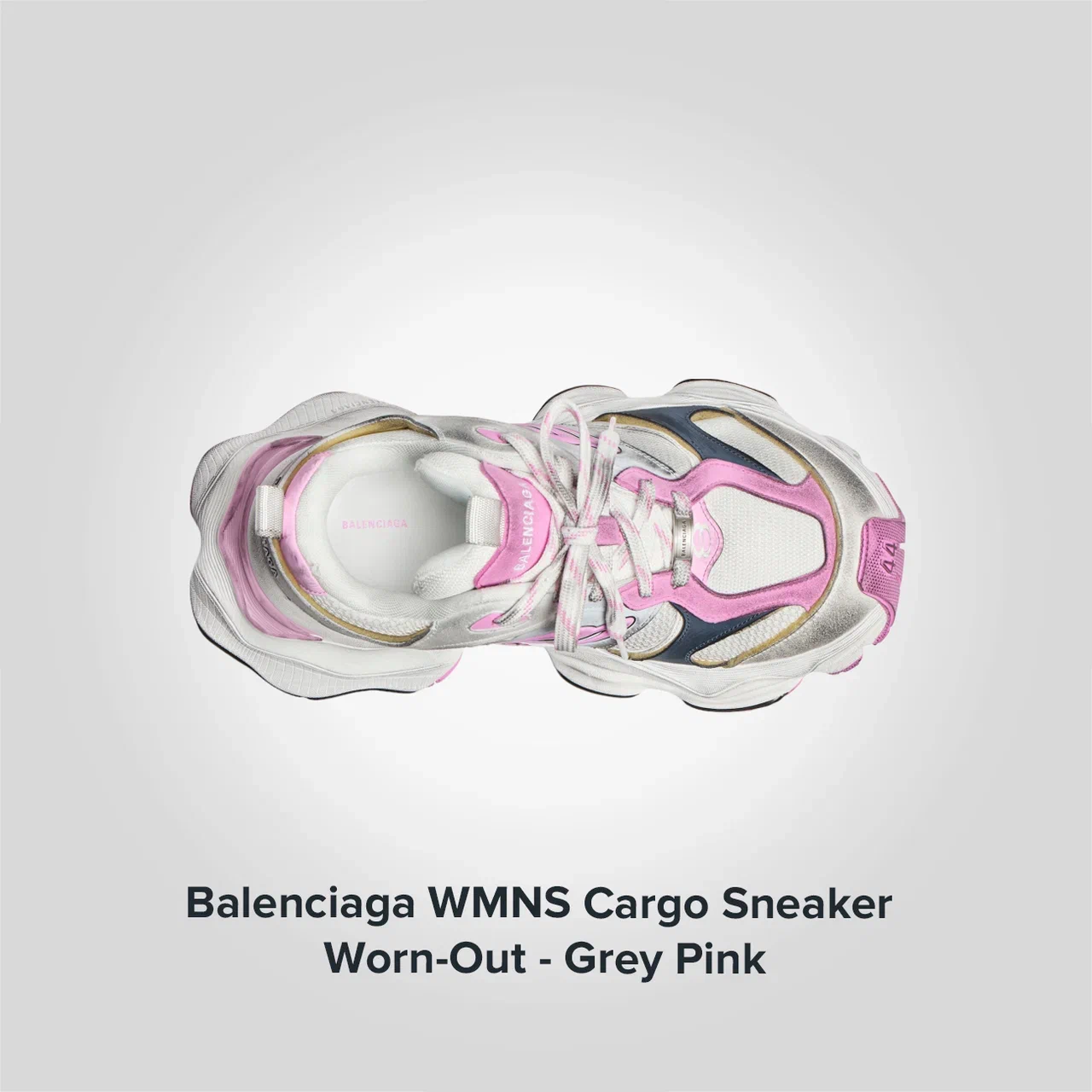 Balenciaga Wmns Cargo Sneaker 'Worn-Out - Grey Pink'