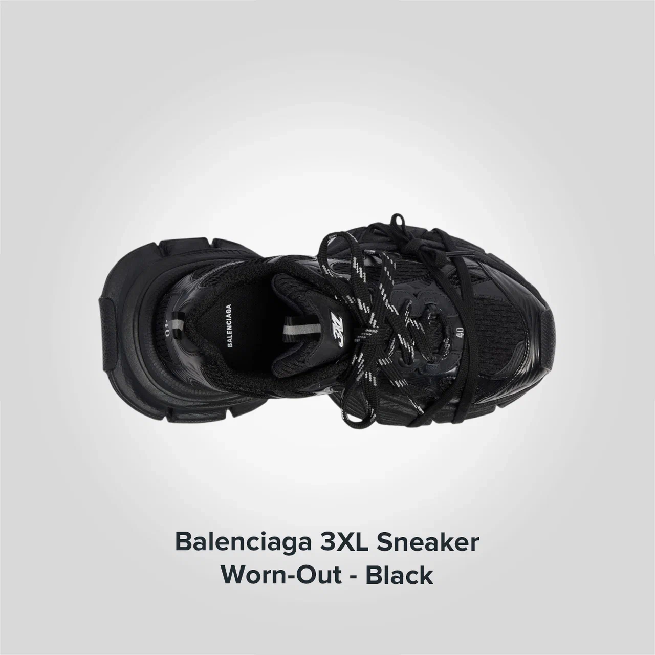 Balenciaga 3XL Sneaker 'Worn-Out - Black'