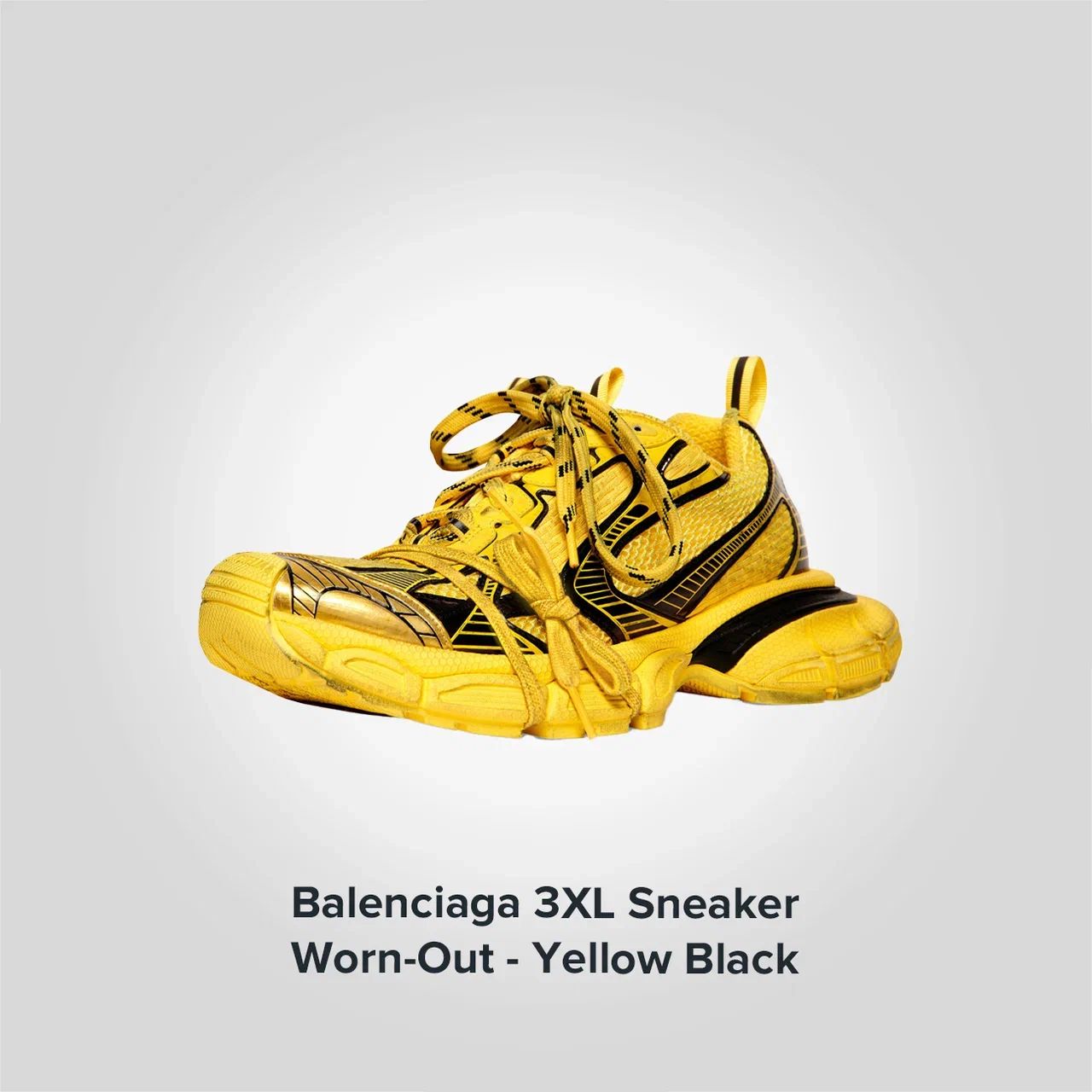 Balenciaga 3XL Sneaker 'Worn-Out - Yellow Black'