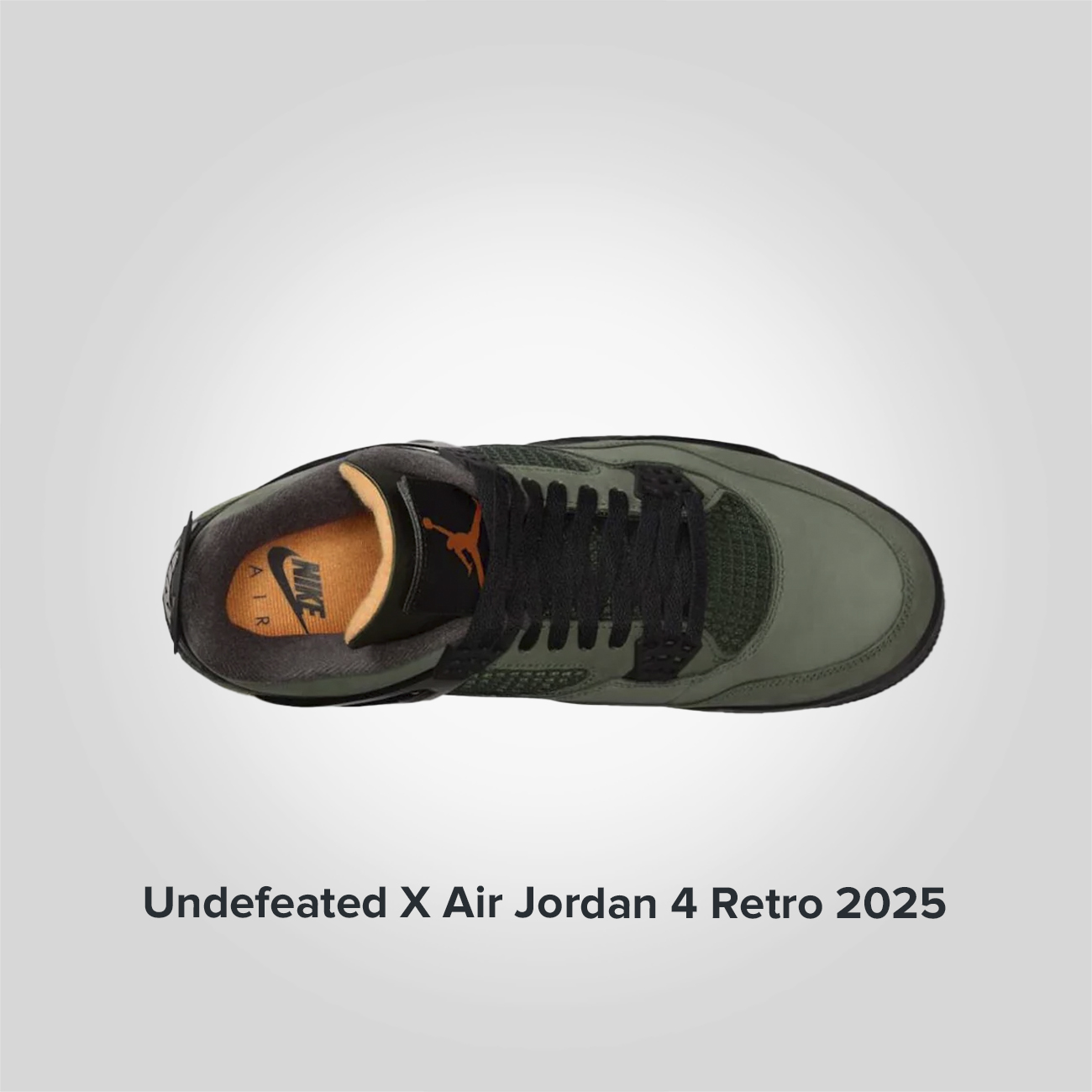 Undefeated X Jordan 4 Retro 2025