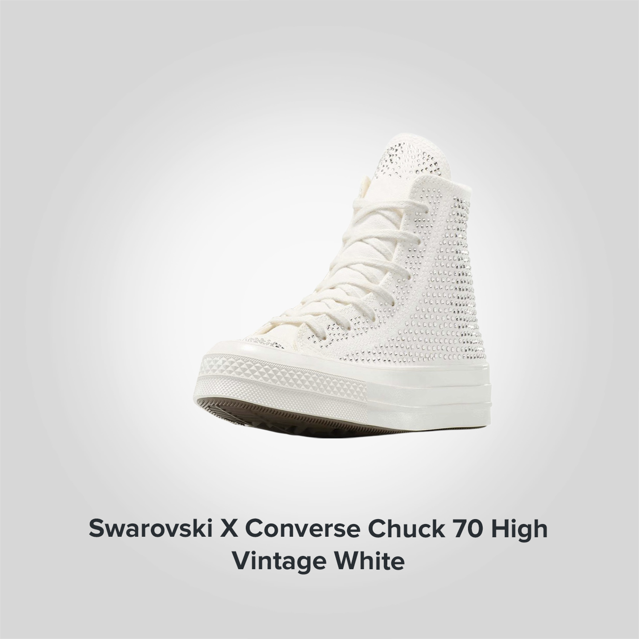 Swarovski X Chuck 70 High Vintage White