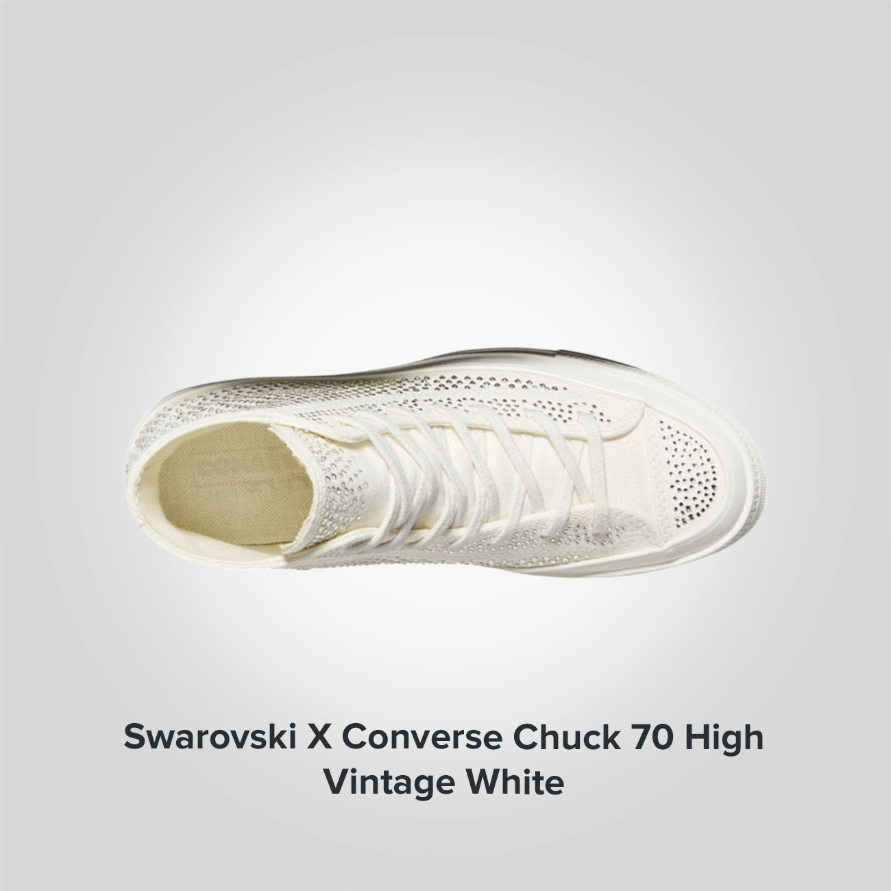 Swarovski X Chuck 70 High Vintage White
