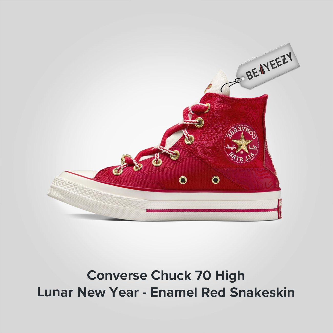 Chuck 70 High Lunar New Year Enamel Red Snakeskin
