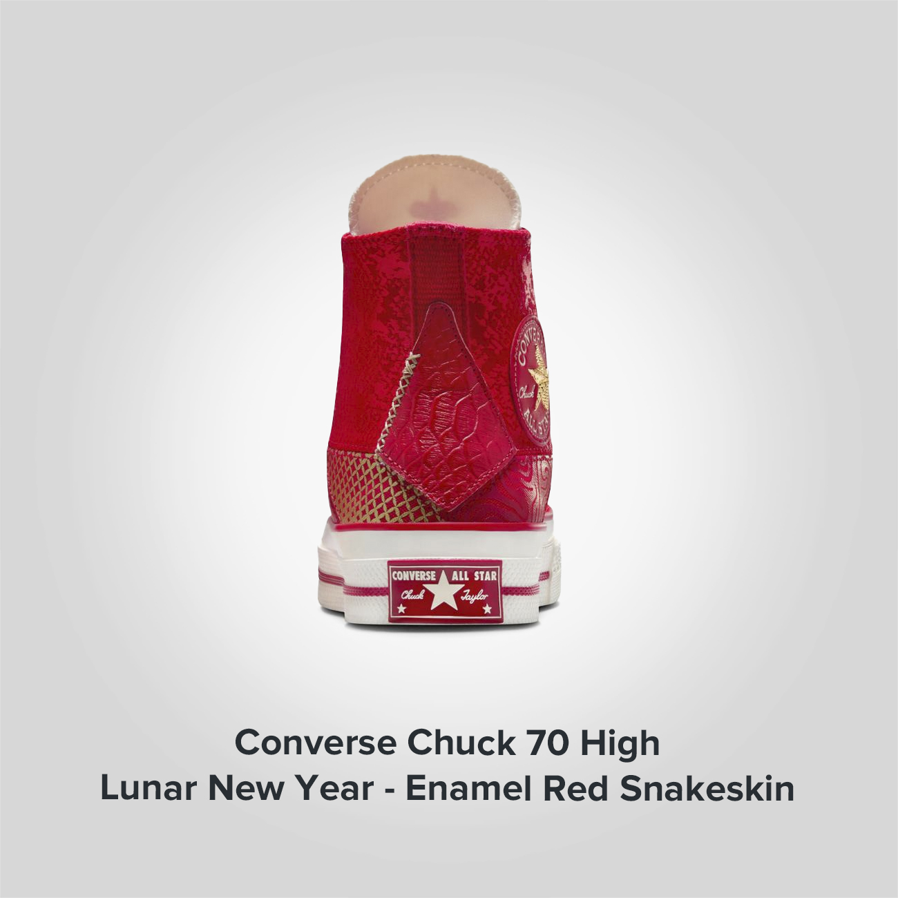 Chuck 70 High Lunar New Year Enamel Red Snakeskin