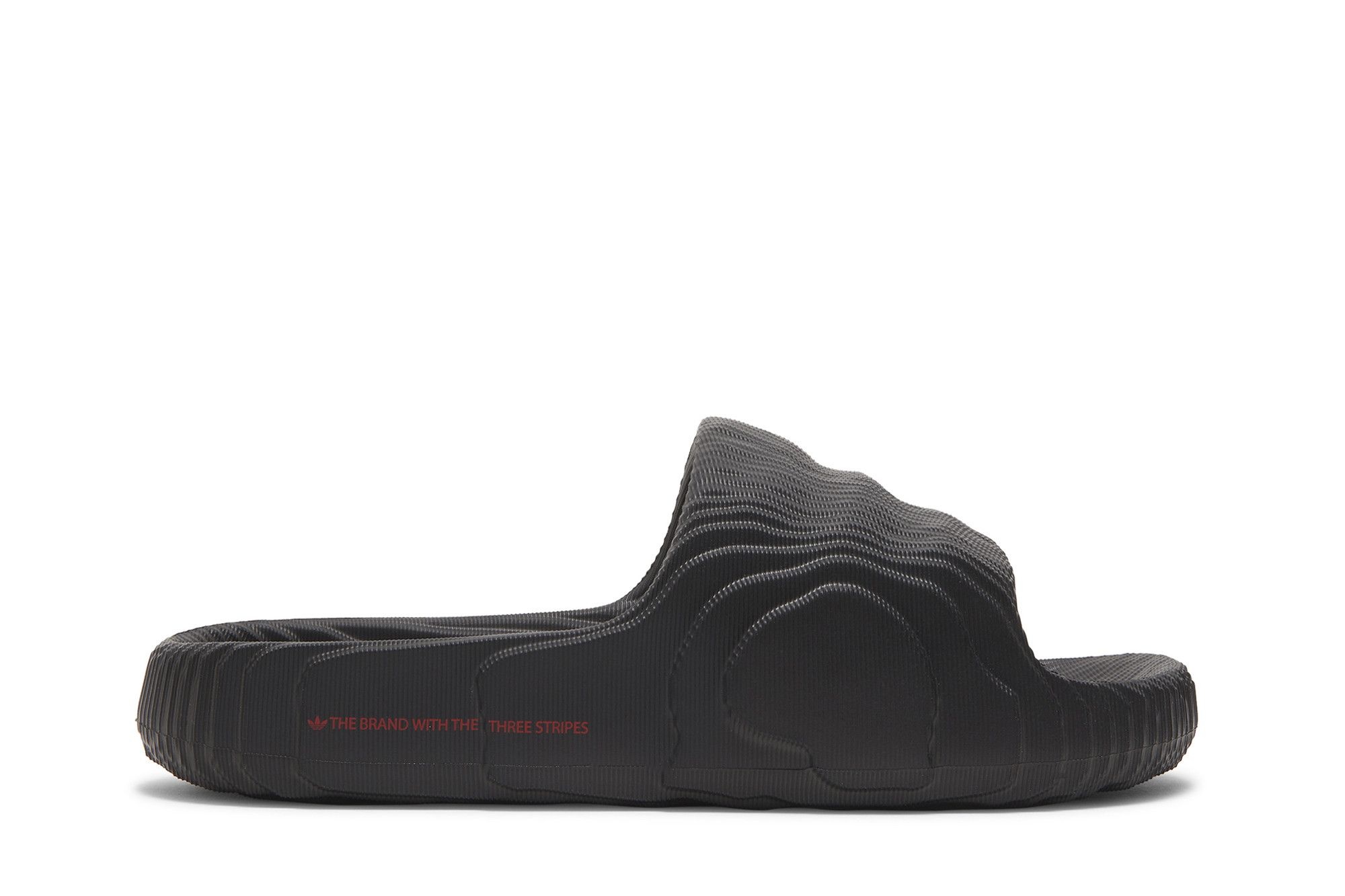 adidas Adilette 22 Slides 'Black Scarlet'