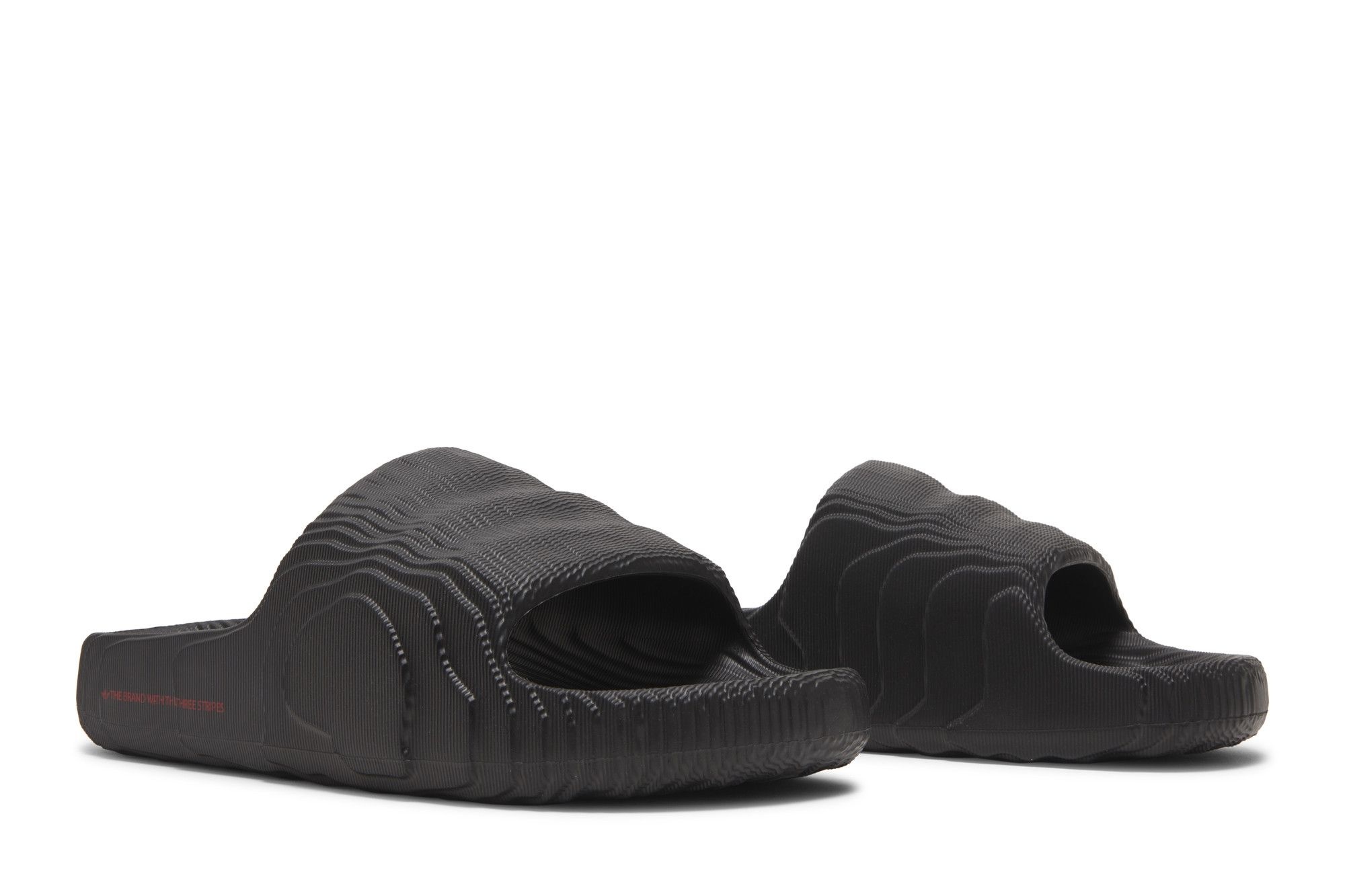adidas Adilette 22 Slides 'Black Scarlet'