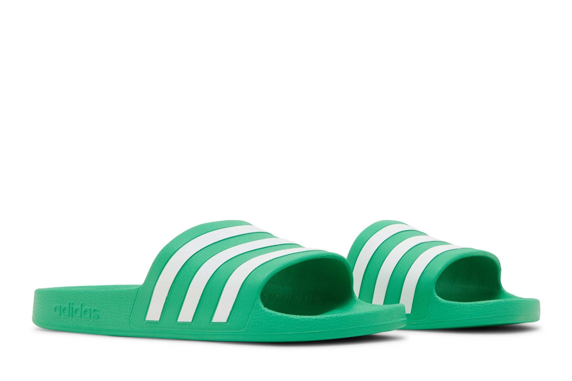 Adidas Adilette Aqua Slides 'Vivid Green'