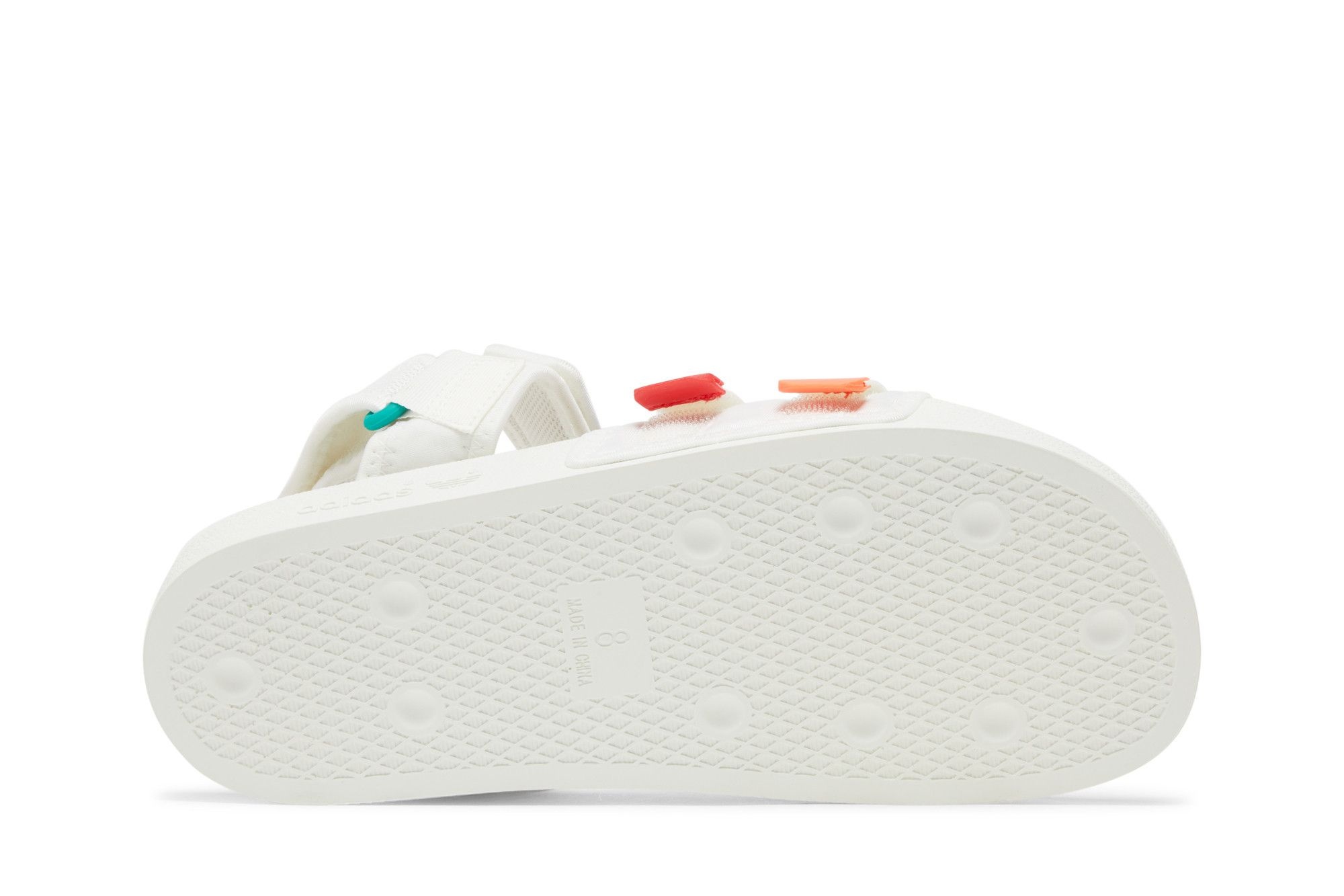 adidas Adilette Sandal 4.0 'White Scarlet True Orange'