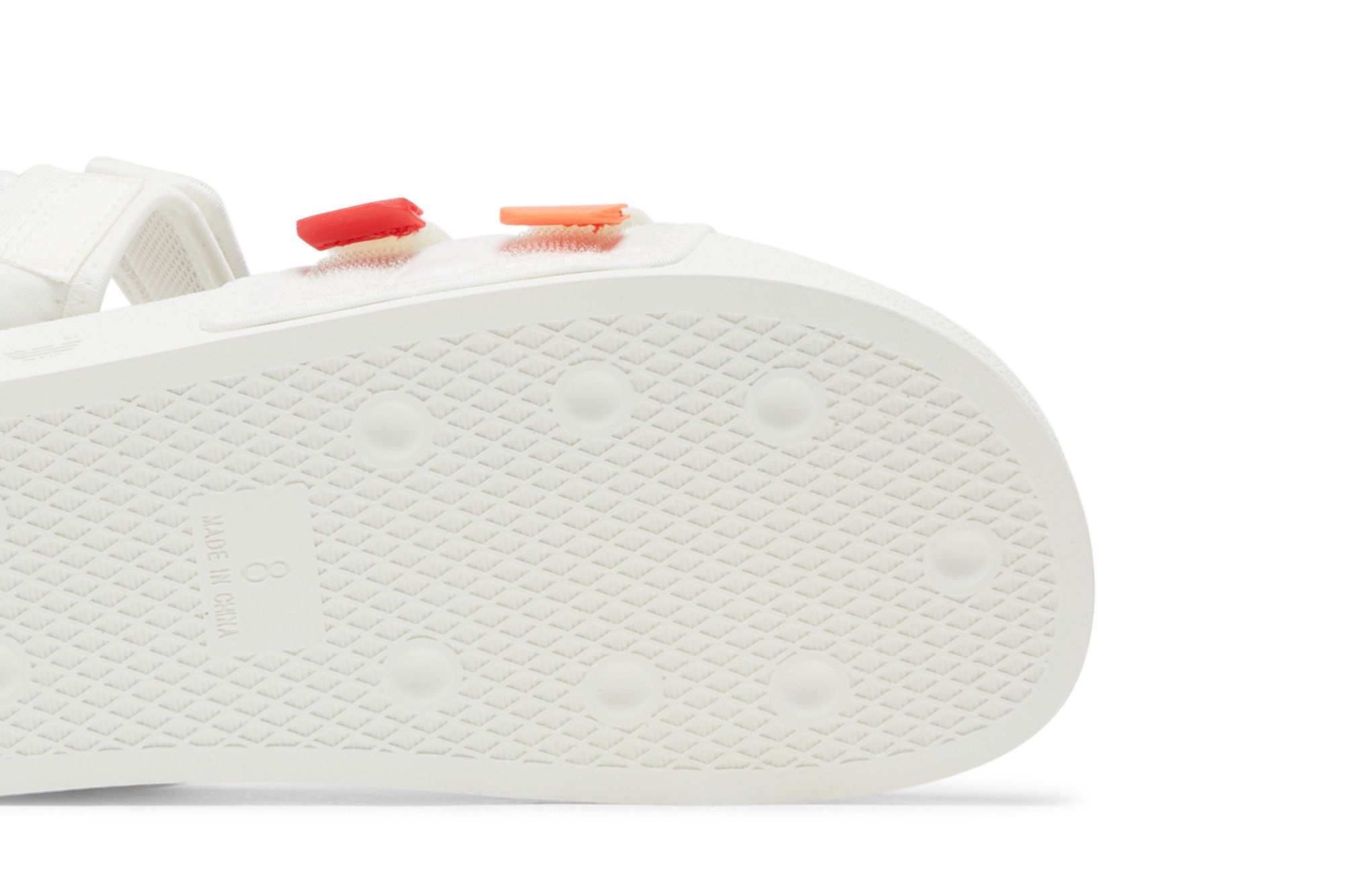 adidas Adilette Sandal 4.0 'White Scarlet True Orange'