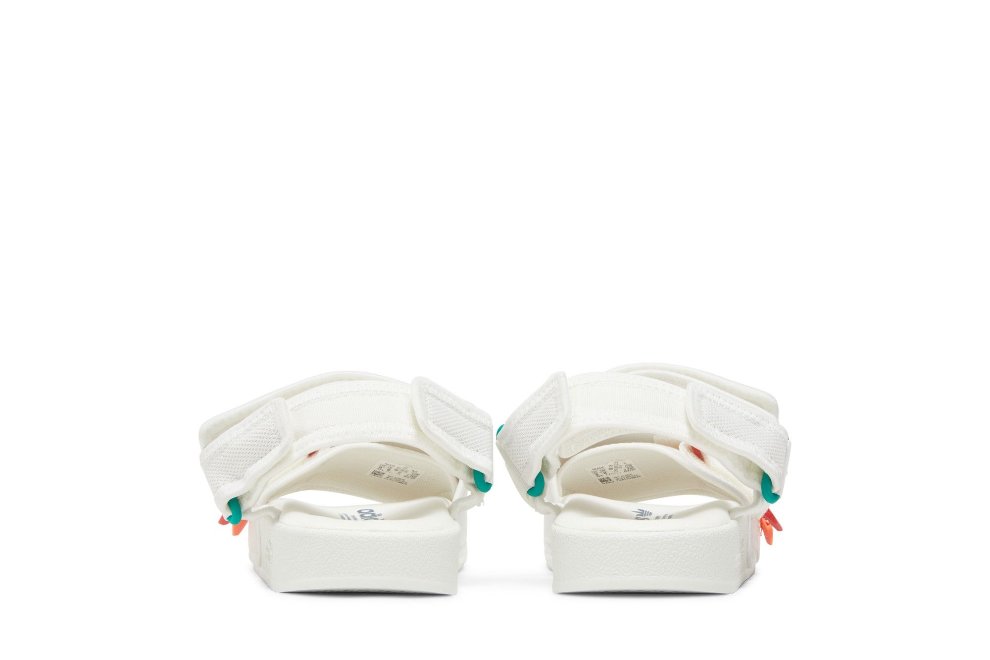 adidas Adilette Sandal 4.0 'White Scarlet True Orange'