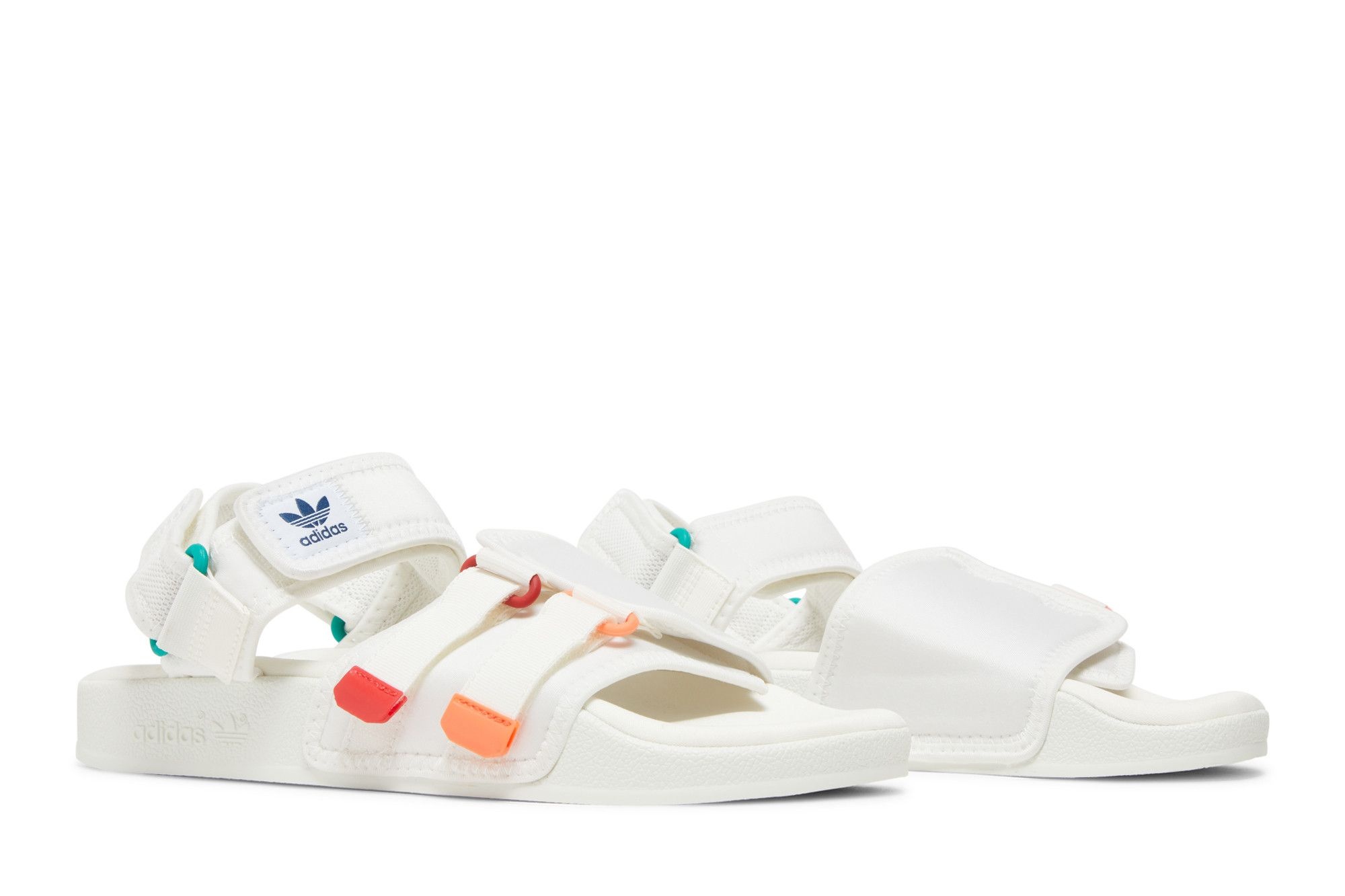 adidas Adilette Sandal 4.0 'White Scarlet True Orange'