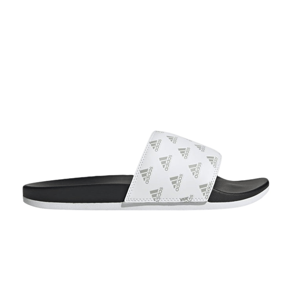 Adidas Adilette Comfort Slide 'Repeat Logo - White'