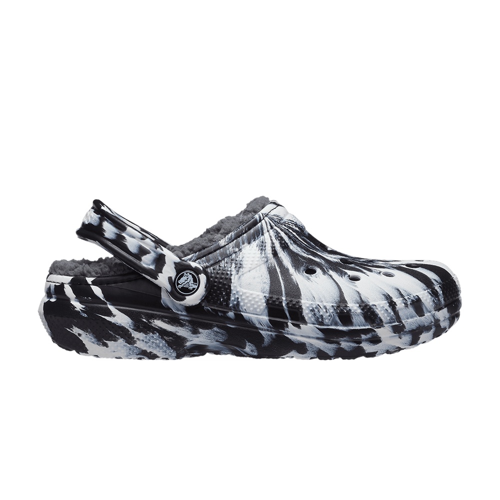 Crocs Classic Lined Clog 'Marbled - White Black'