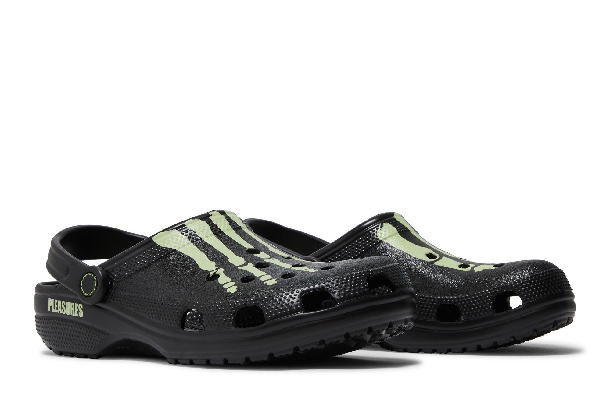 Pleasures x Crocs Classic Clog 'Skeleton - Glow in the Dark'