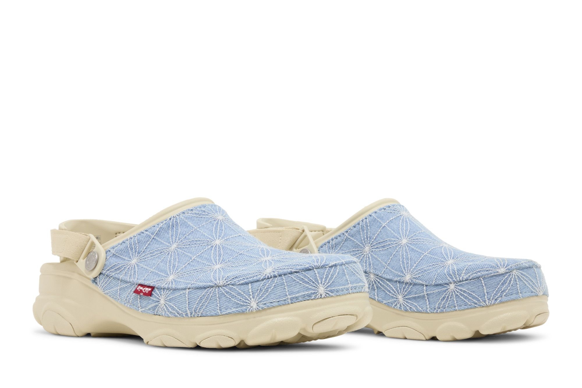 Levi's x Crocs Classic All-Terrain Clog 'Sashiko - Bone Blue'