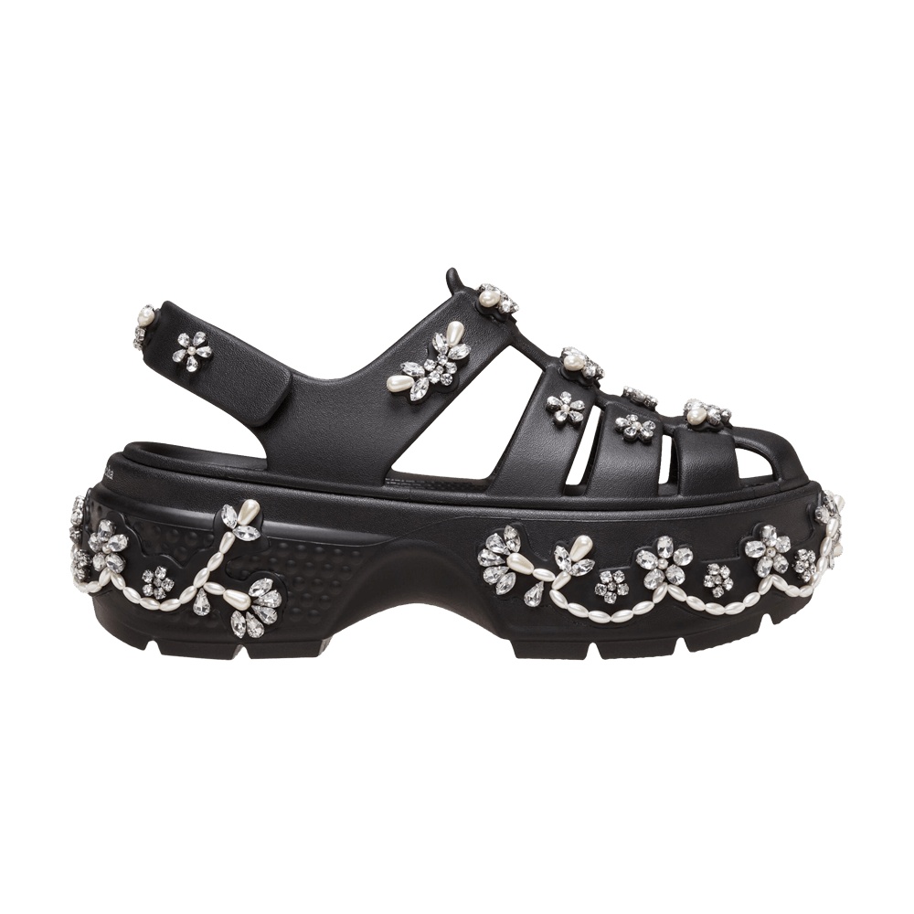 Simone Rocha x Crocs Stomp Fisherman Sandal 'Black'
