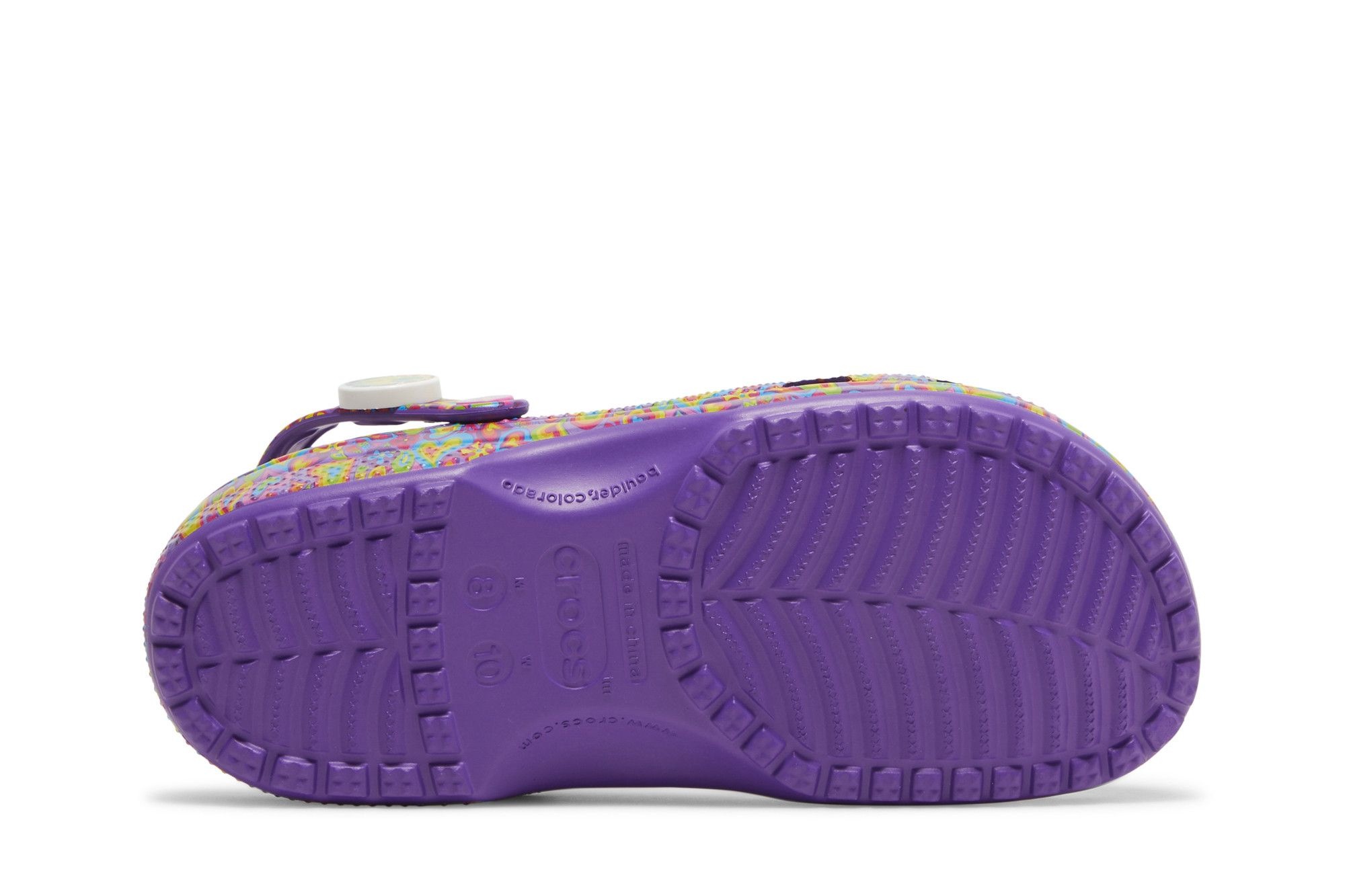 Lisa Frank x Crocs Classic Clog 'Neon Purple Multi Hearts'
