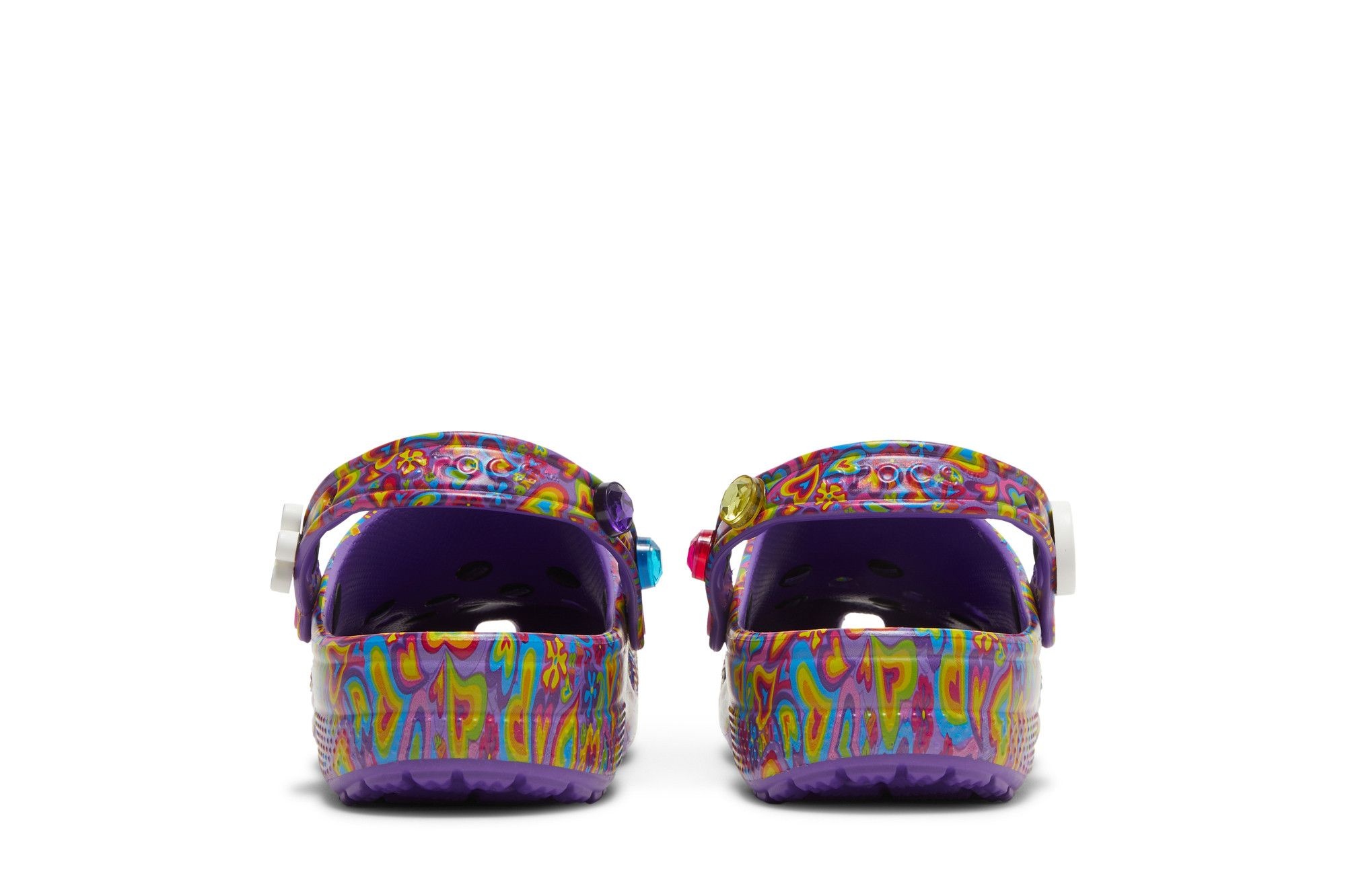Lisa Frank x Crocs Classic Clog 'Neon Purple Multi Hearts'