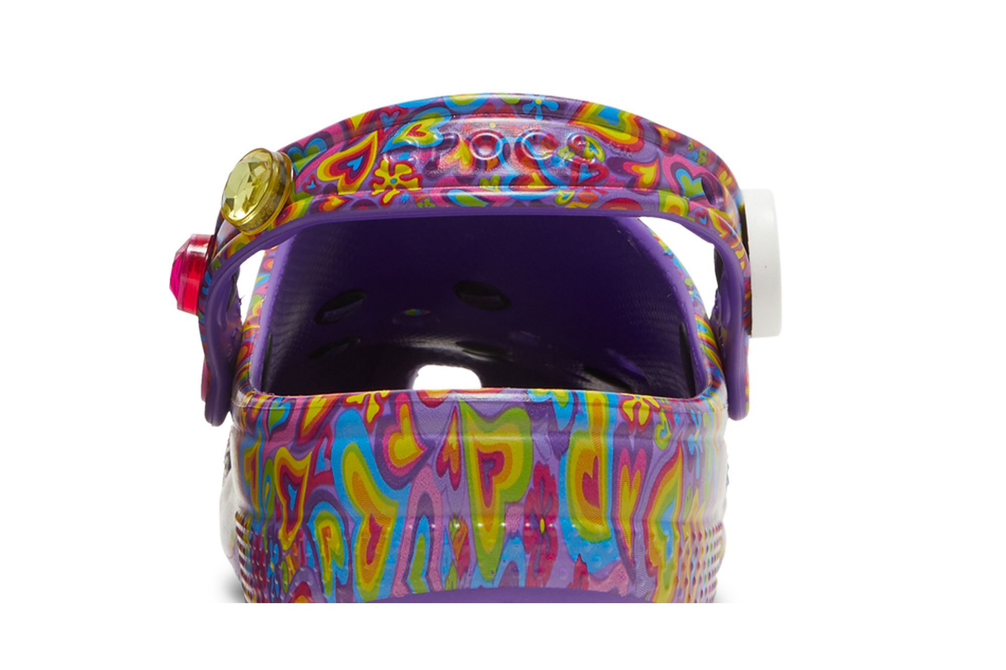 Lisa Frank x Crocs Classic Clog 'Neon Purple Multi Hearts'