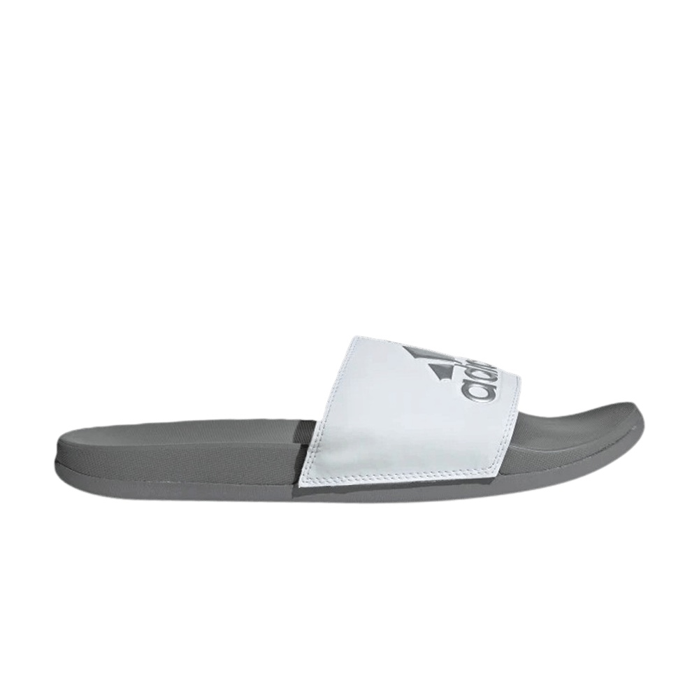 Adidas Adilette Comfort Slides 'White Grey'