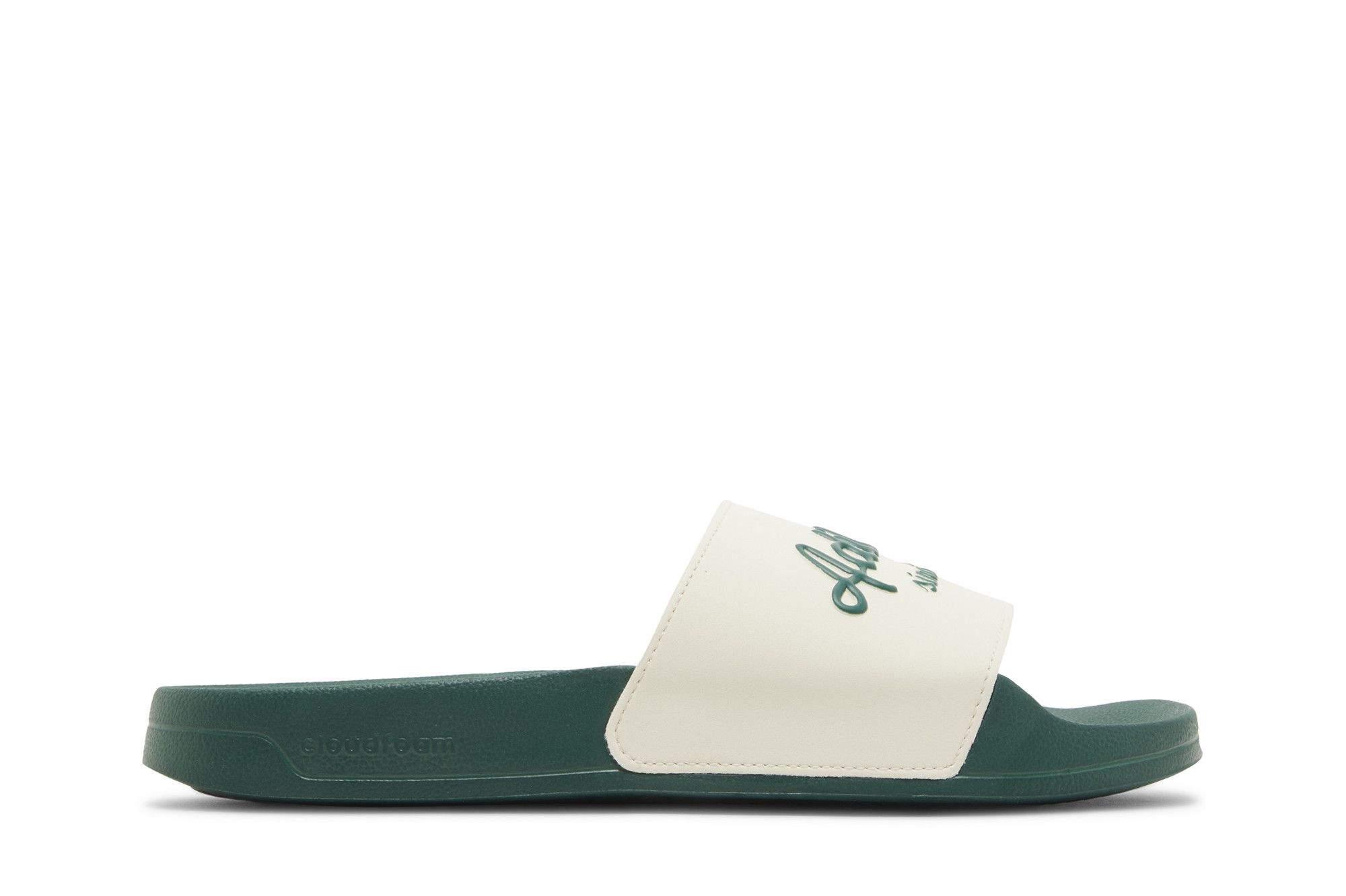 adidas Adilette Slide 'White Collegiate Green'