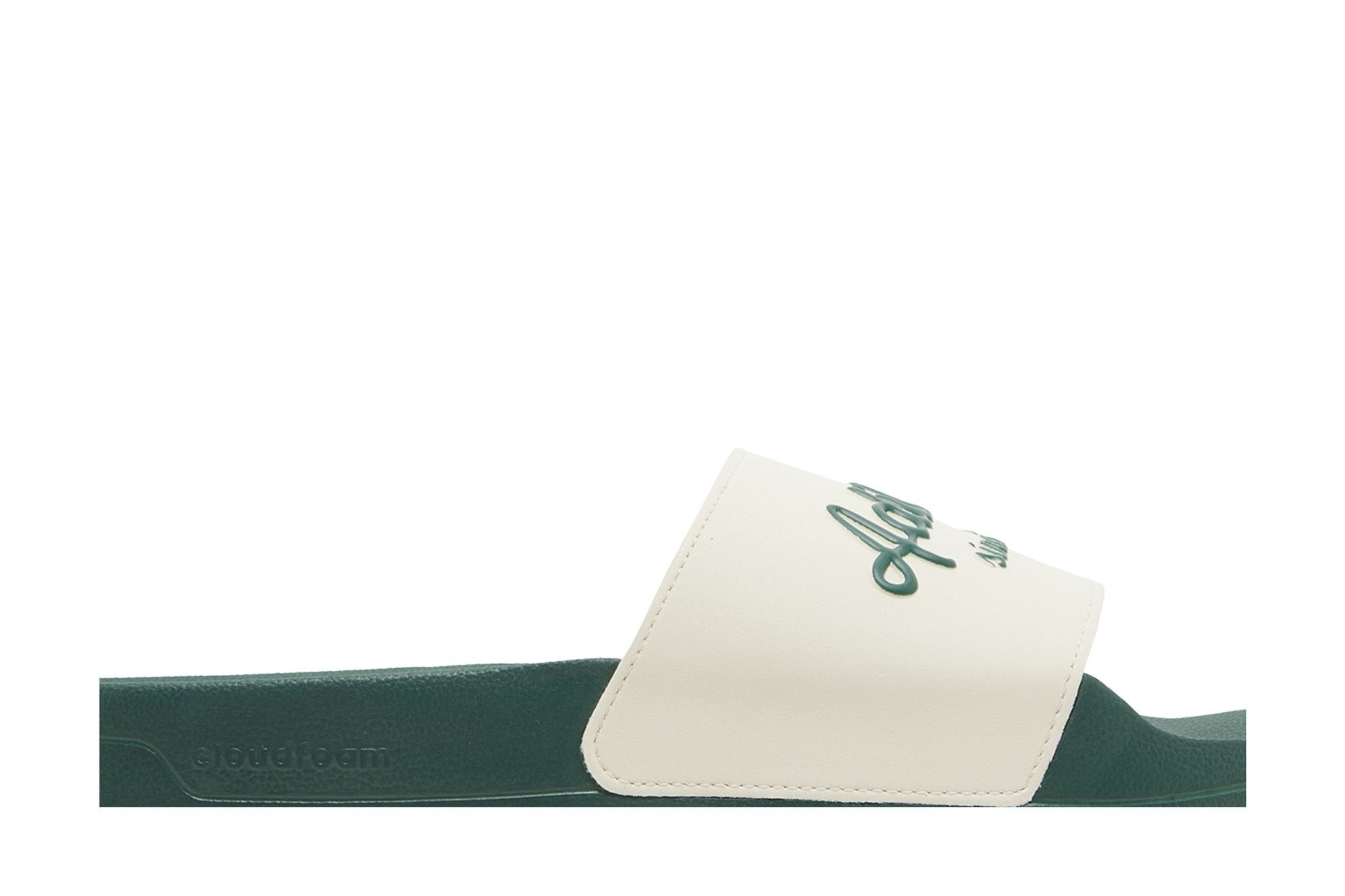 adidas Adilette Slide 'White Collegiate Green'