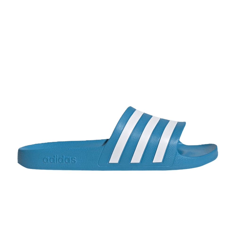 Adidas Adilette Aqua Slides 'Solar Blue'