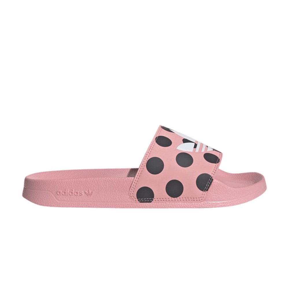 Adidas Wmns Adilette Lite Slides 'Trefoil Logo - Polka Dot Pink'