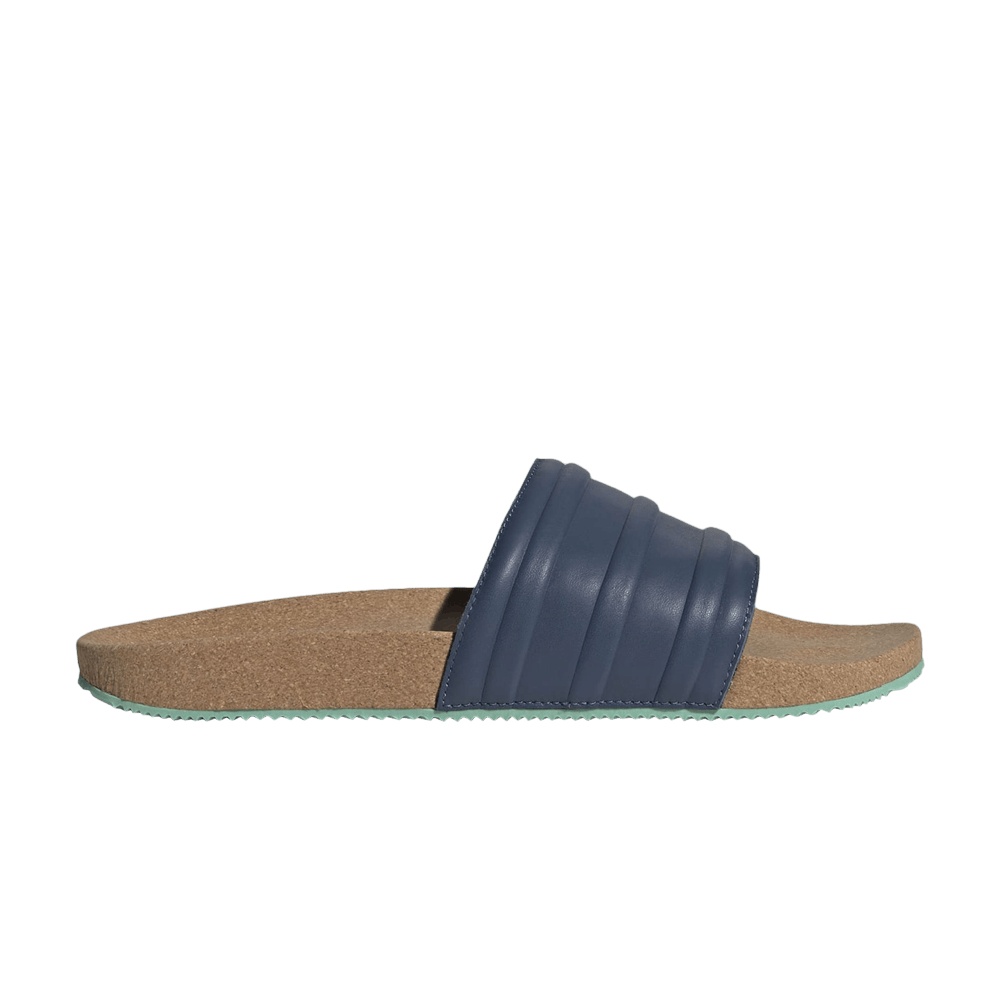 Adidas Adilette Premium Slides 'Cork Pack - Night Indigo'